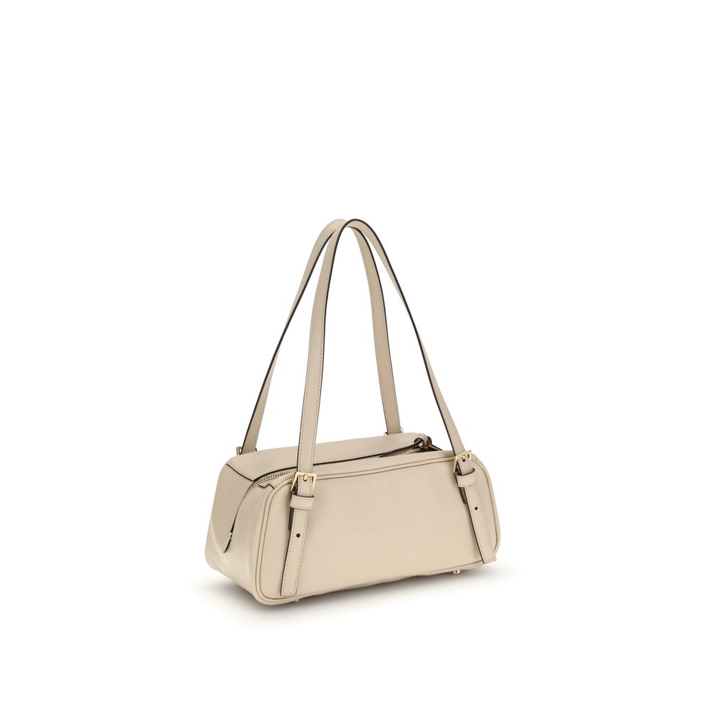 Beige Lamb Ovis Aries Aries Shoulder Bag-thumbmail-3