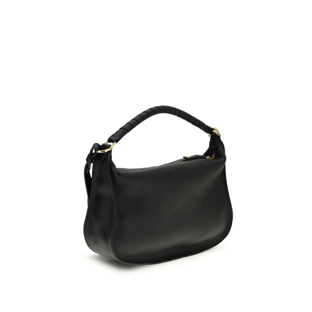 Black Calf Leather Bos Taurus Shoulder Bag Chloé