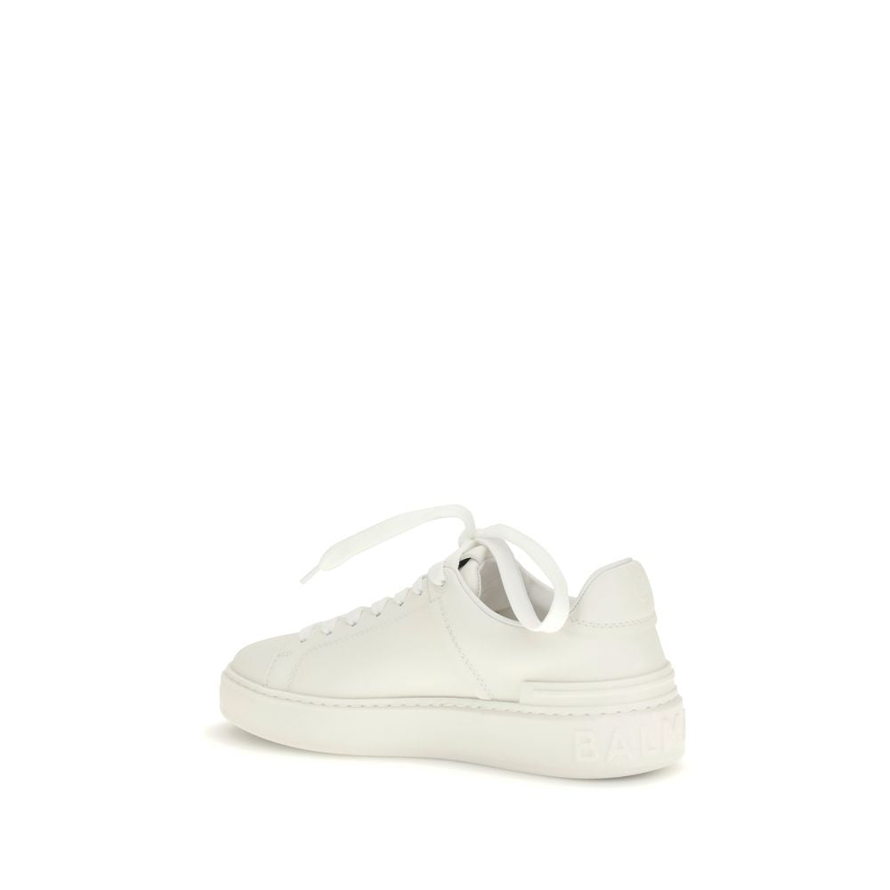 White Calf Leather Bos Taurus Low Top Sneakers-thumbmail-3