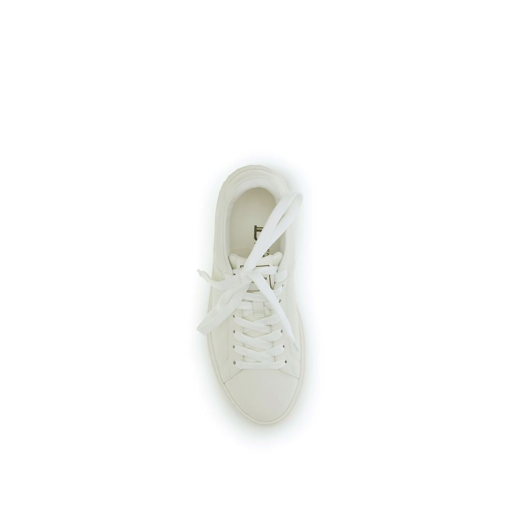 White Calf Leather Bos Taurus Low Top Sneakers-thumbmail-4