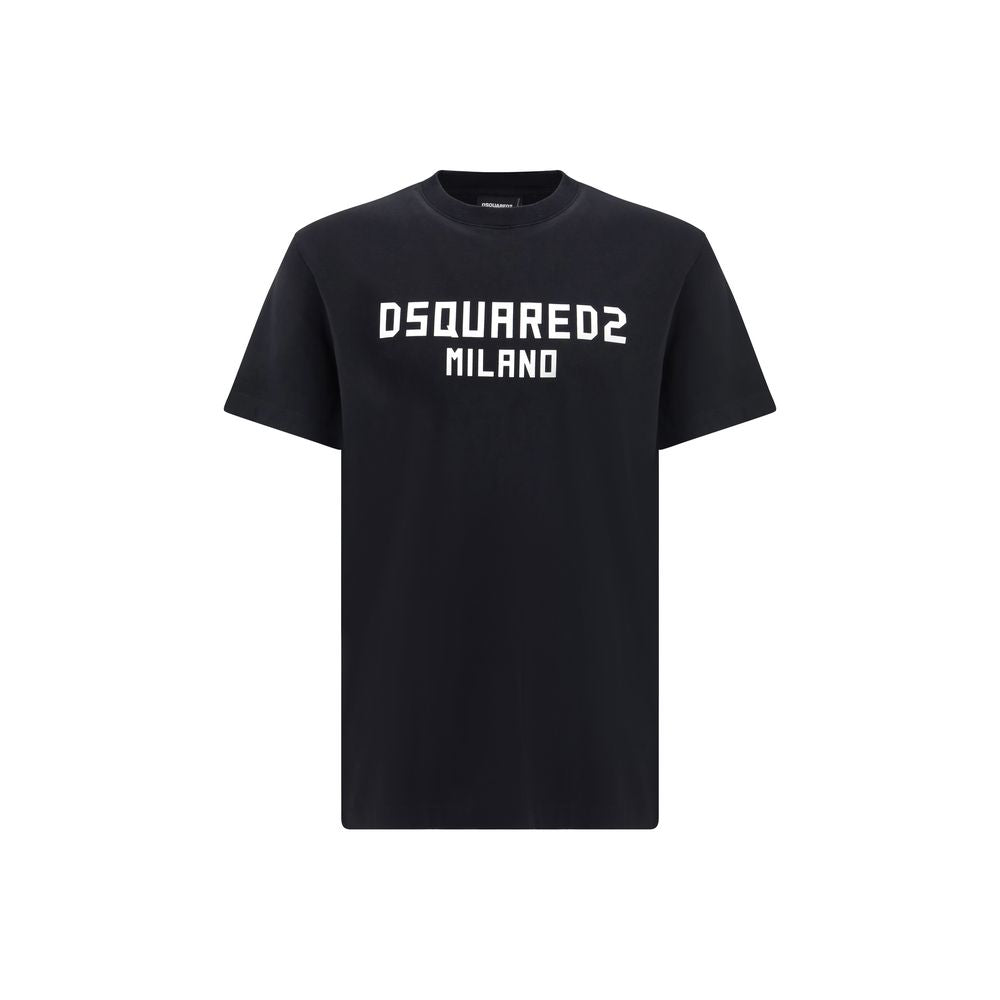 Black Cotton T-Shirt Dsquared²