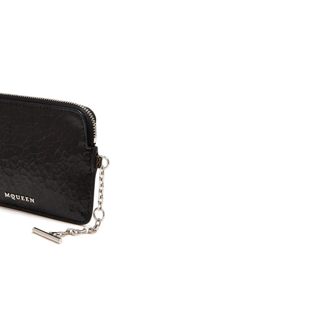 Black Calfskin Clutch Bag Alexander McQueen