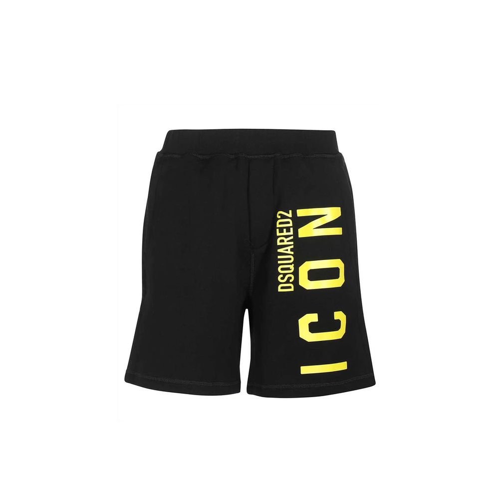 Black Cotton Shorts Dsquared²