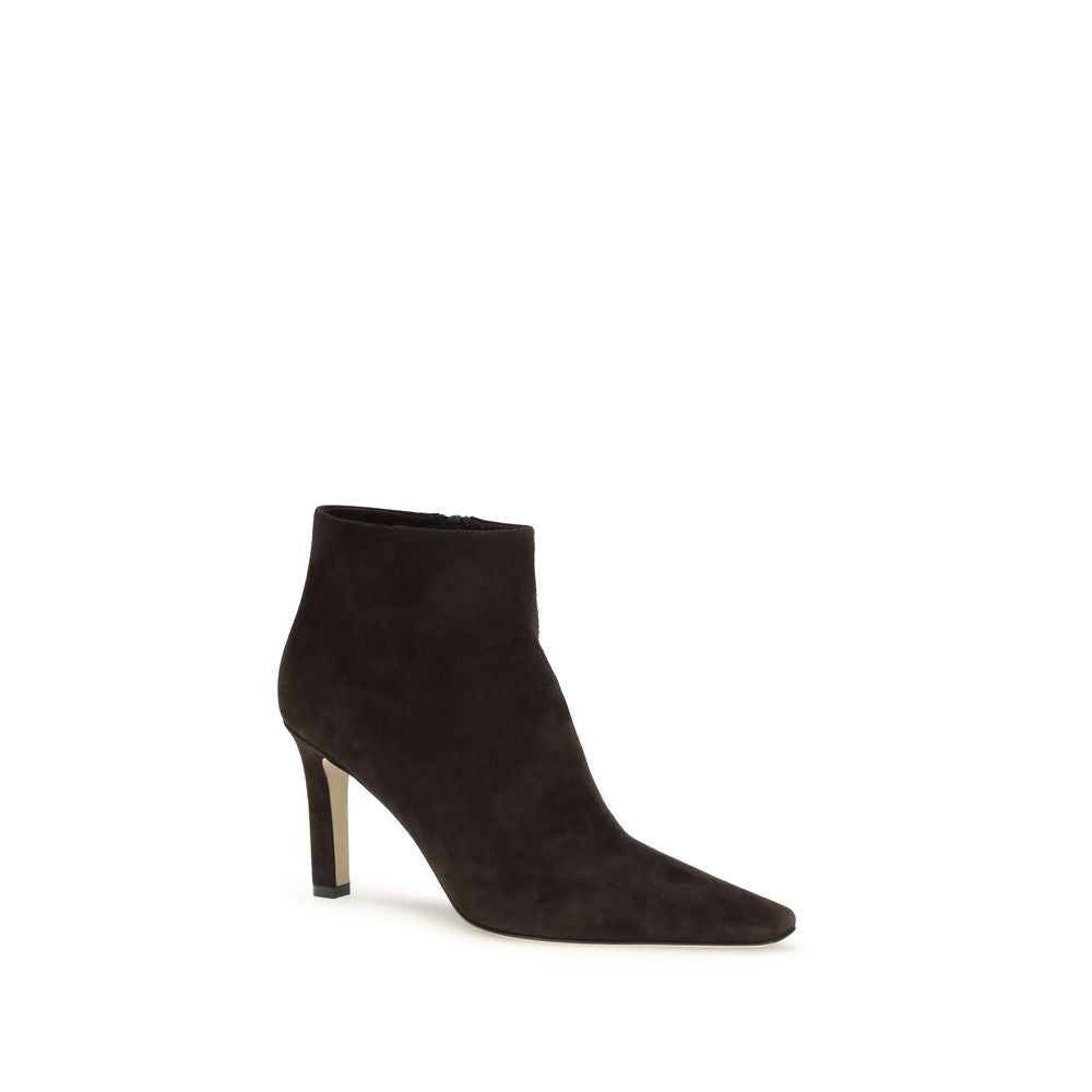 Brown Goatskin Ankle Boots The Row