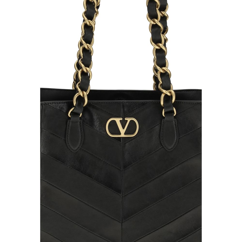 Black Napa Leather / Calf Bos Taurus Shoulder Bag Valentino Garavani