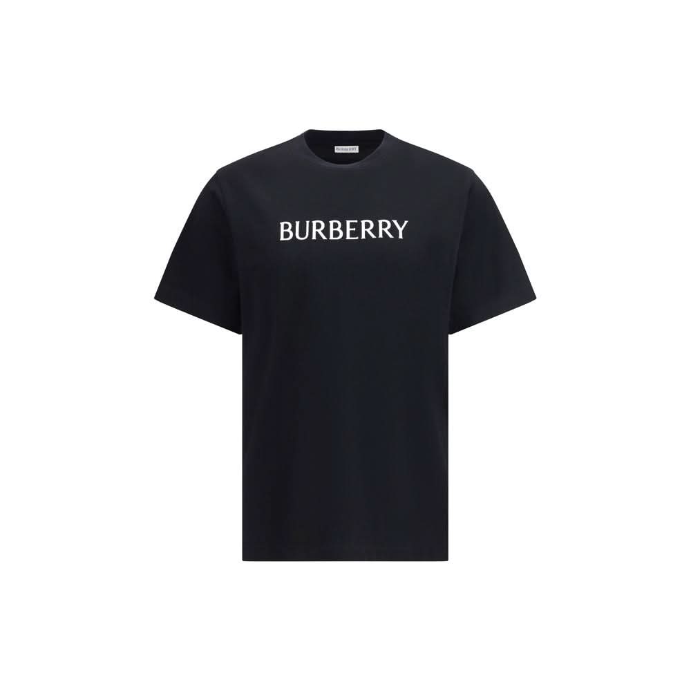 Black Cotton T-Shirt Burberry