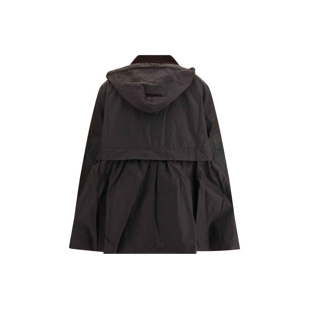 Barbour x GANNI waxed peplum Jacket