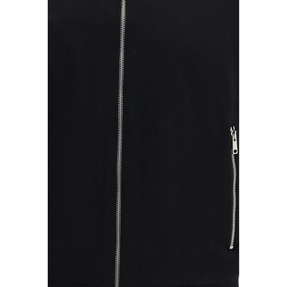 Black Fleece Wool Shell Jacket-thumbmail-5