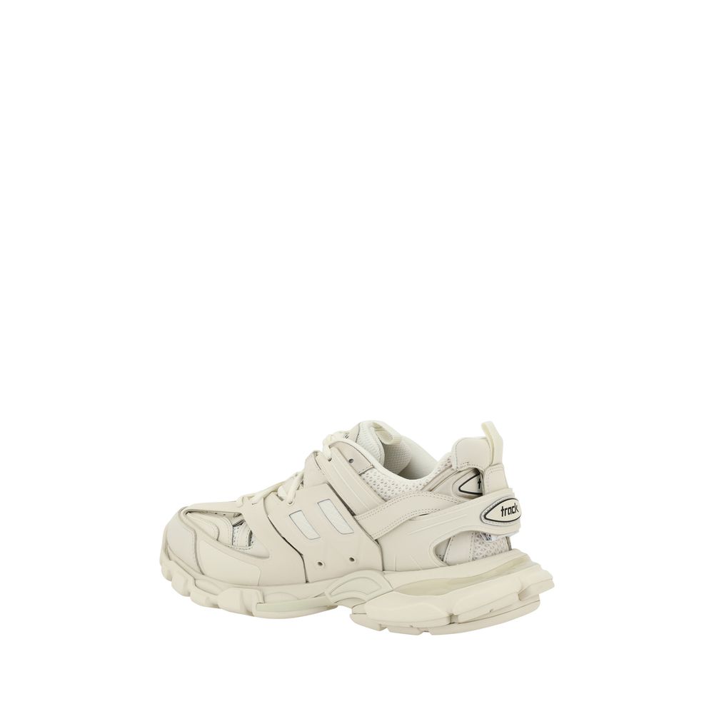 White Polyethylene Athletic Sneakers-thumbmail-3