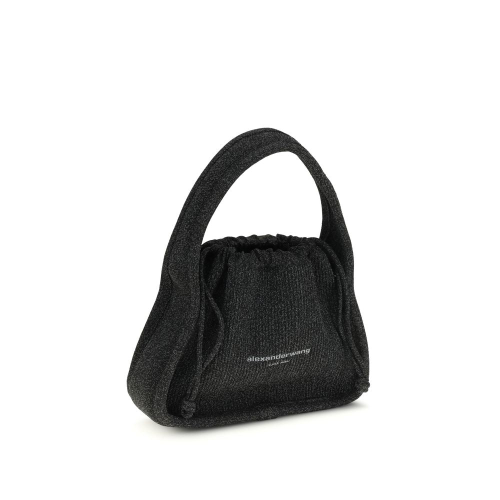 Black Polyester Handbag