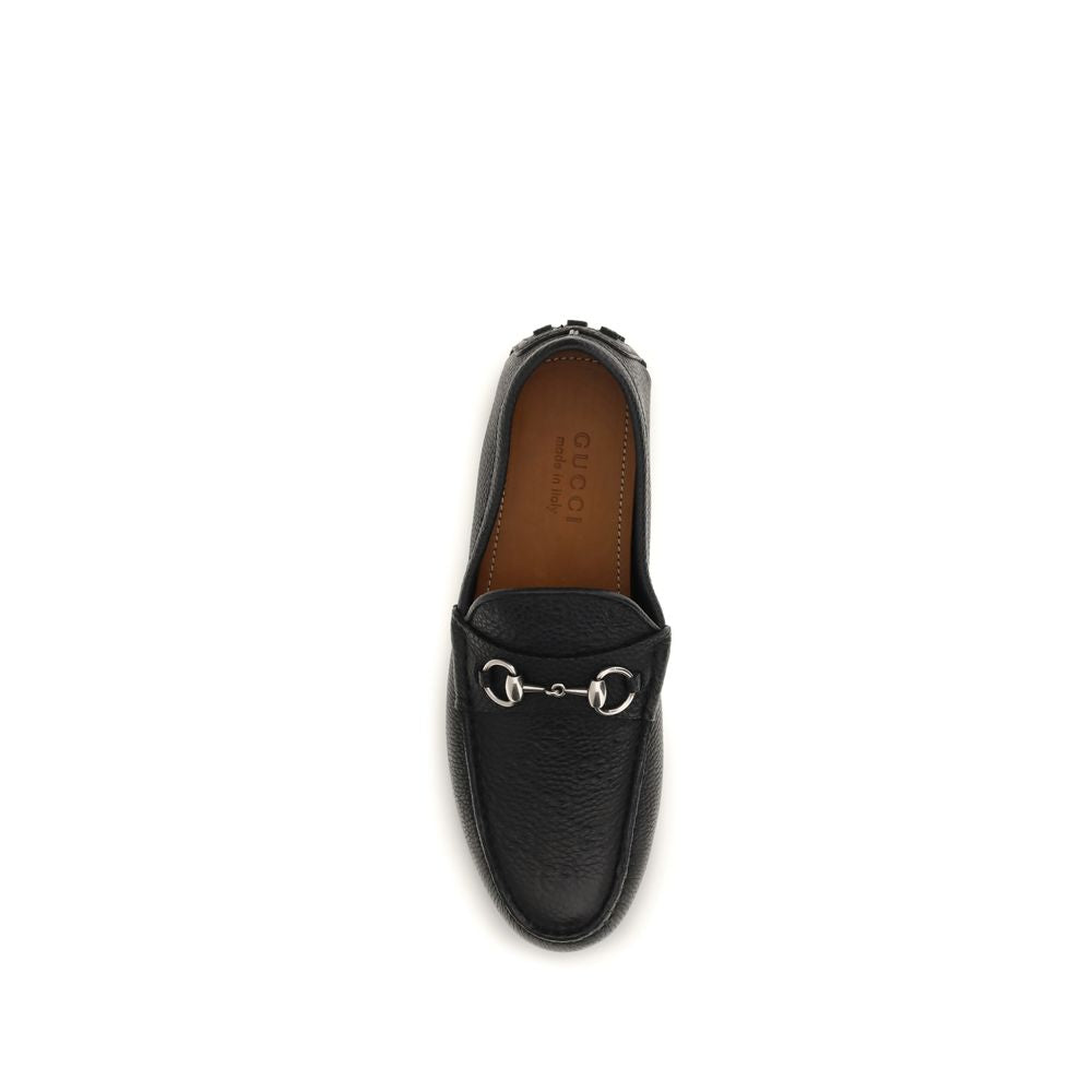 Black Calf Leather Bos Taurus Slip-On Loafers-thumbmail-4