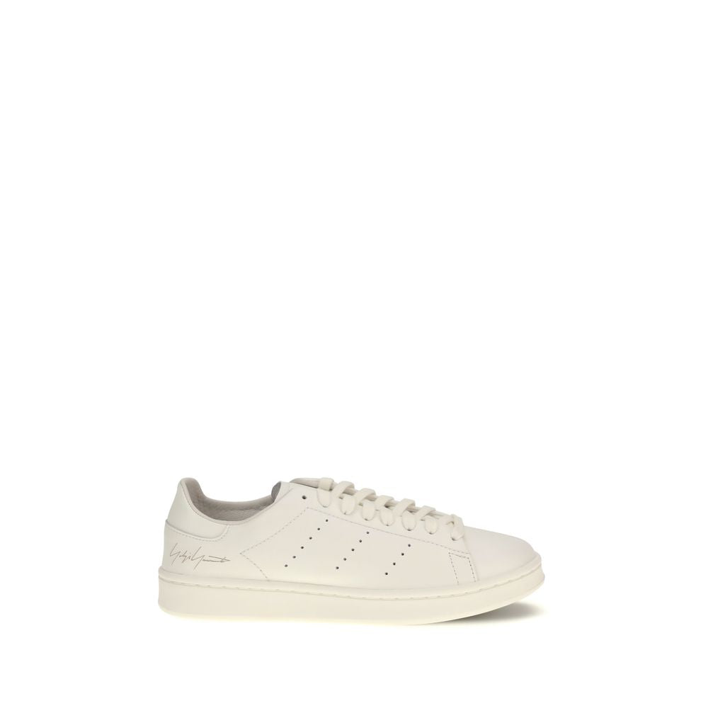 White Calf Leather Bos Taurus Low Top Sneakers-thumbmail-1