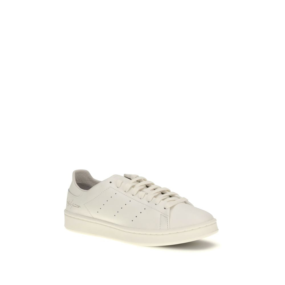 White Calf Leather Bos Taurus Low Top Sneakers-thumbmail-2