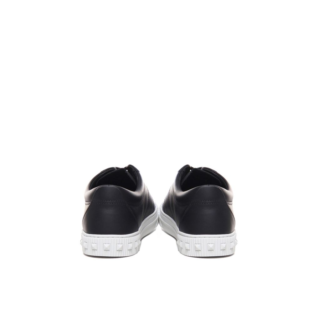 Black Calfskin Low Top Sneakers-thumbmail-3