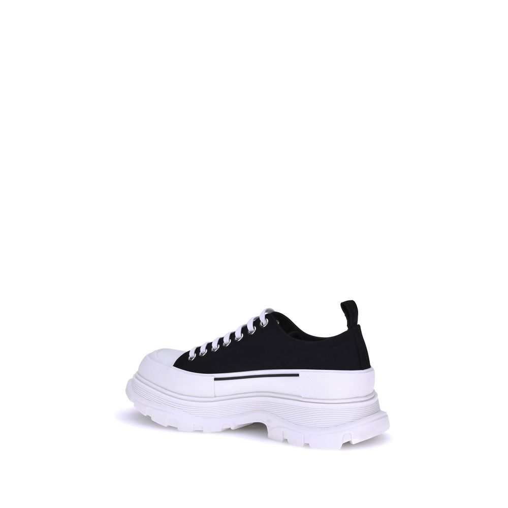 Black Canvas Chunky Sneakers-thumbmail-3