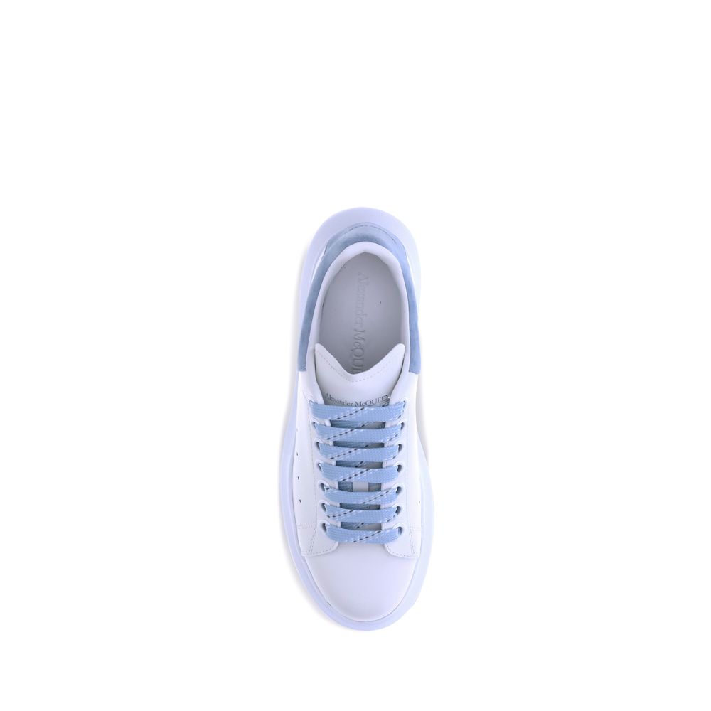 Blue Calf Leather Bos Taurus Platform Sneakers Alexander McQueen
