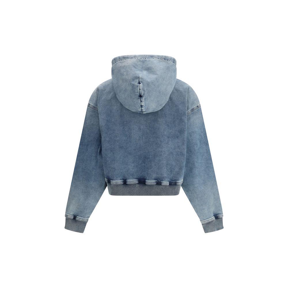 Blue Cotton Sweatshirt Diesel