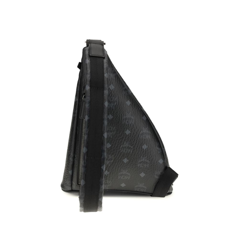 Black Fabric Shoulder Bag