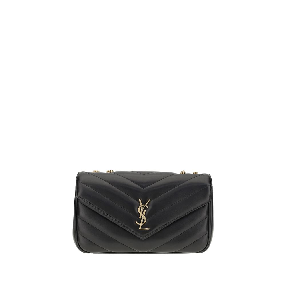 Black Calf Leather Bos Taurus Shoulder Bag Saint Laurent