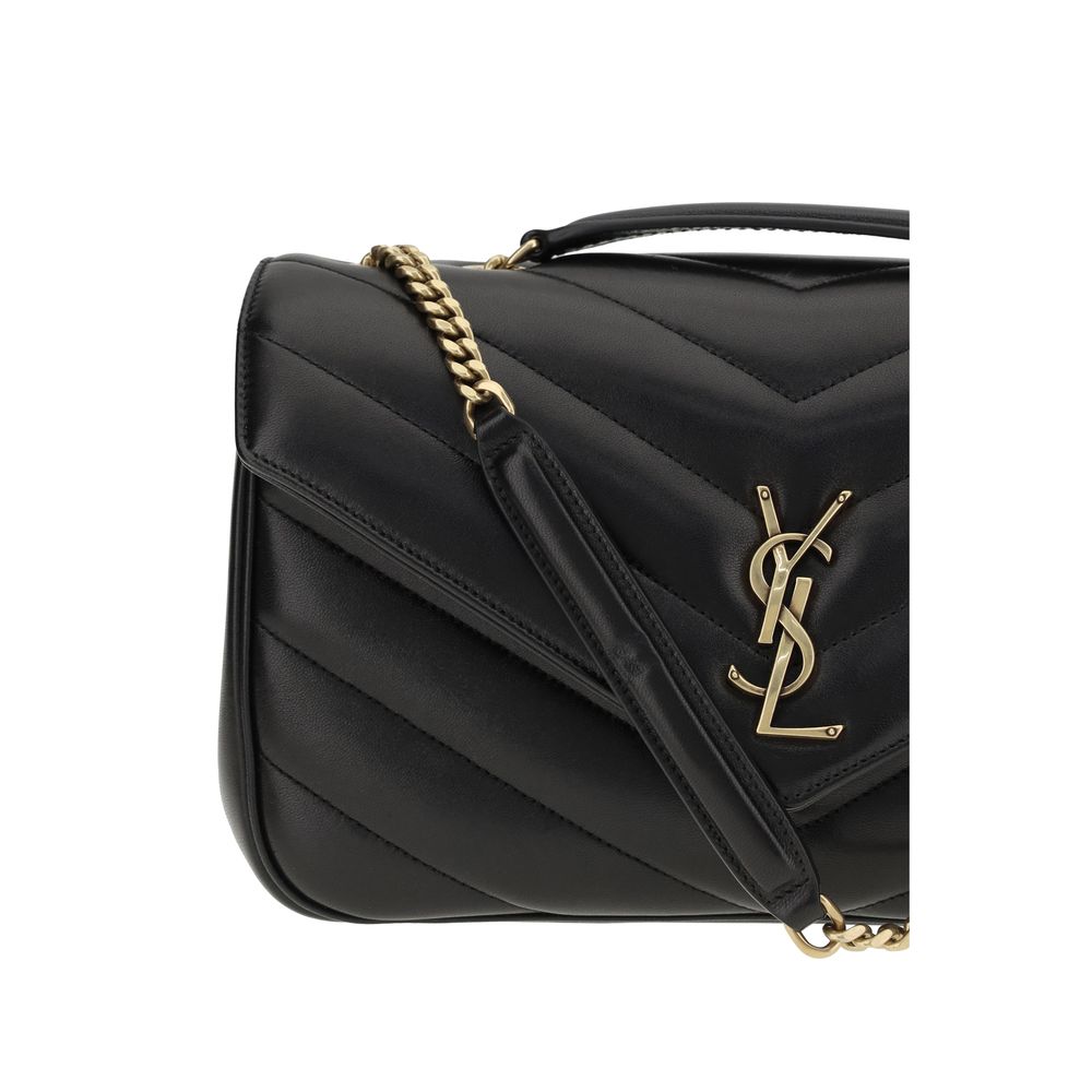 Black Calf Leather Bos Taurus Shoulder Bag Saint Laurent