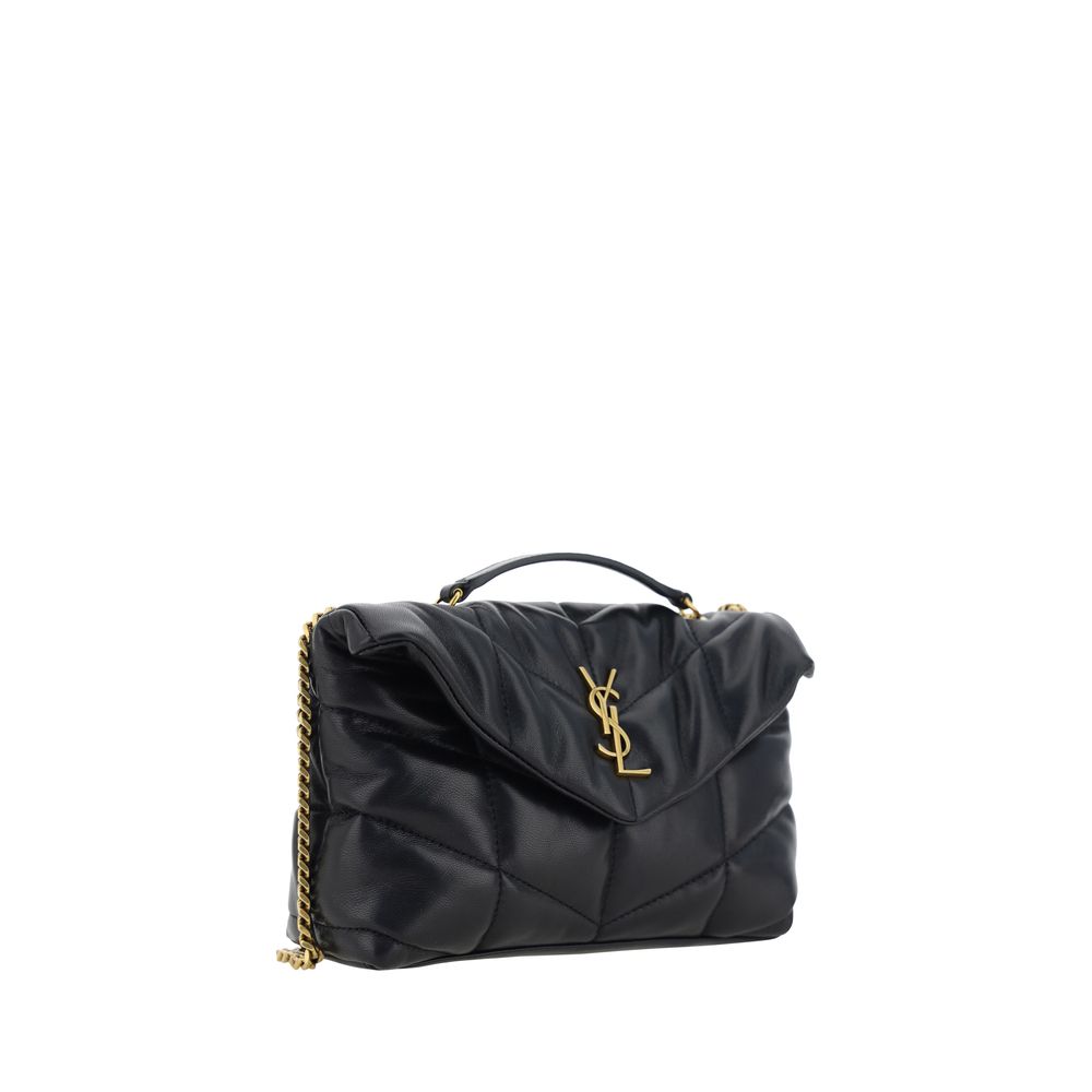 Black Lamb Ovis Aries Aries Shoulder Bag Saint Laurent