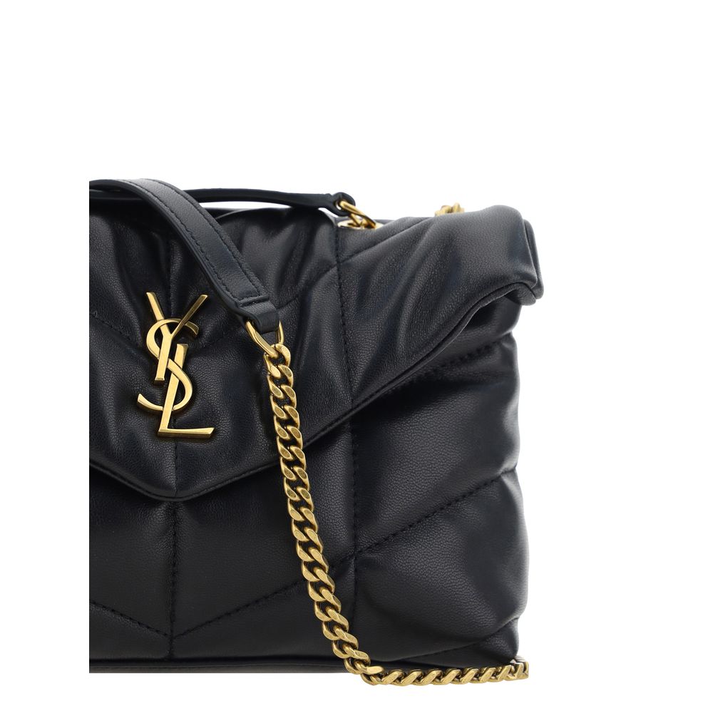 Black Lamb Ovis Aries Aries Shoulder Bag Saint Laurent