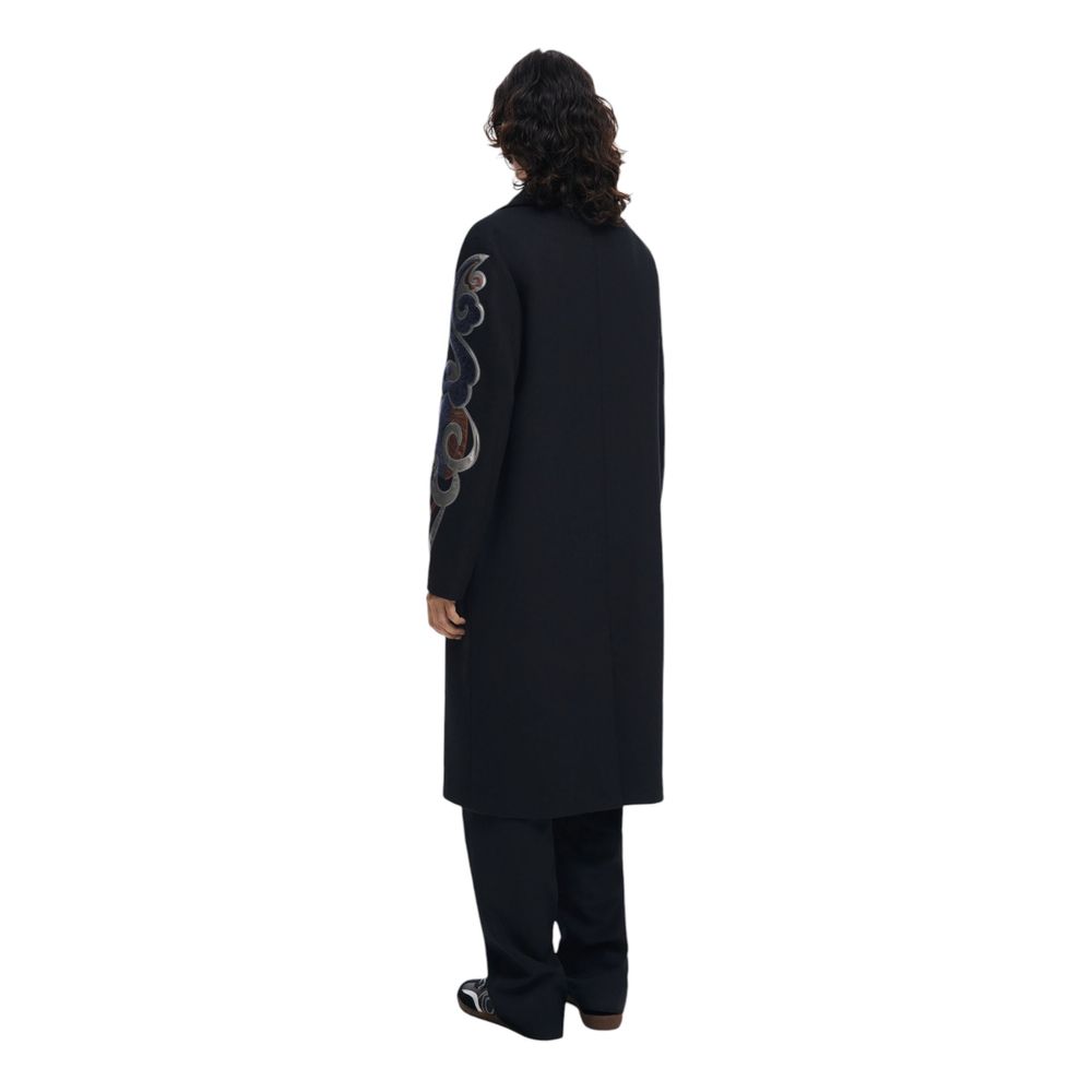 Black Polyester Coat-thumbmail-3