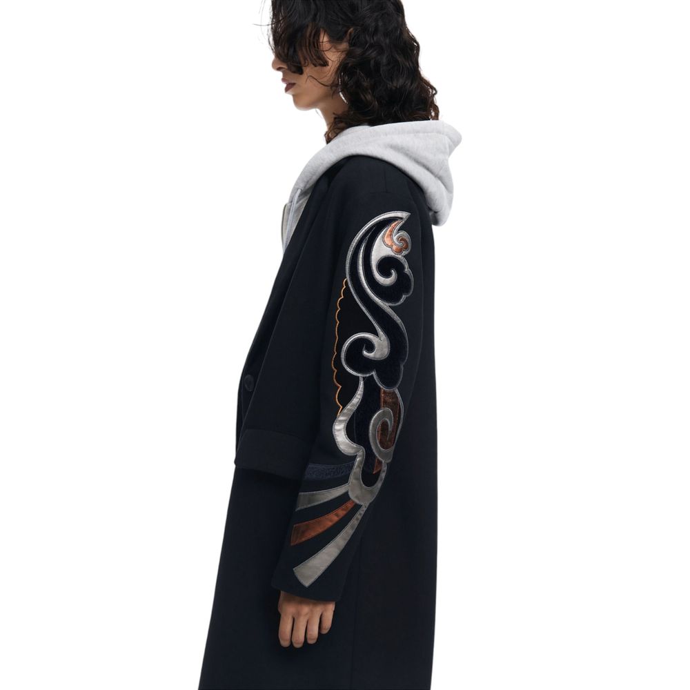 Black Polyester Coat-thumbmail-4