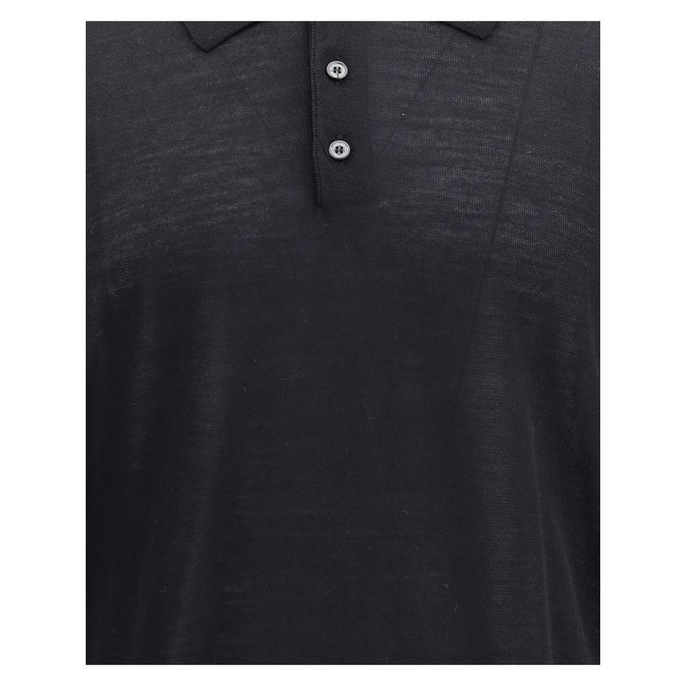 Black Fleece Wool Dress Shirt-thumbmail-3