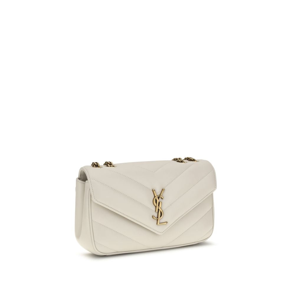 Beige Lamb Ovis Aries Aries Shoulder Bag Saint Laurent