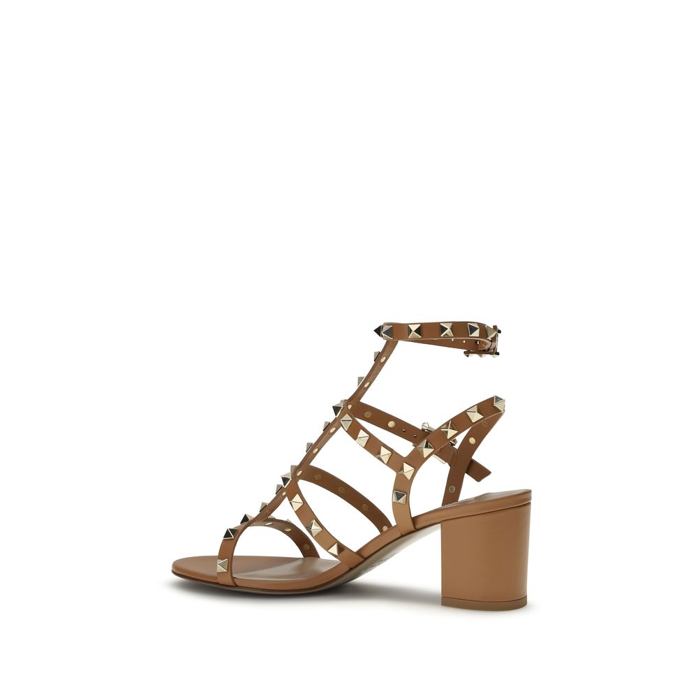 Beige Calf Leather Bos Taurus Strap-On Sandals-thumbmail-3