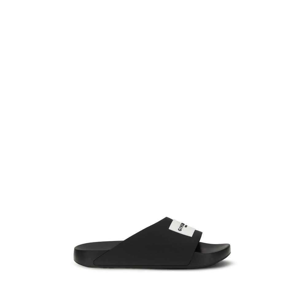 Black Rubber Slippers Givenchy