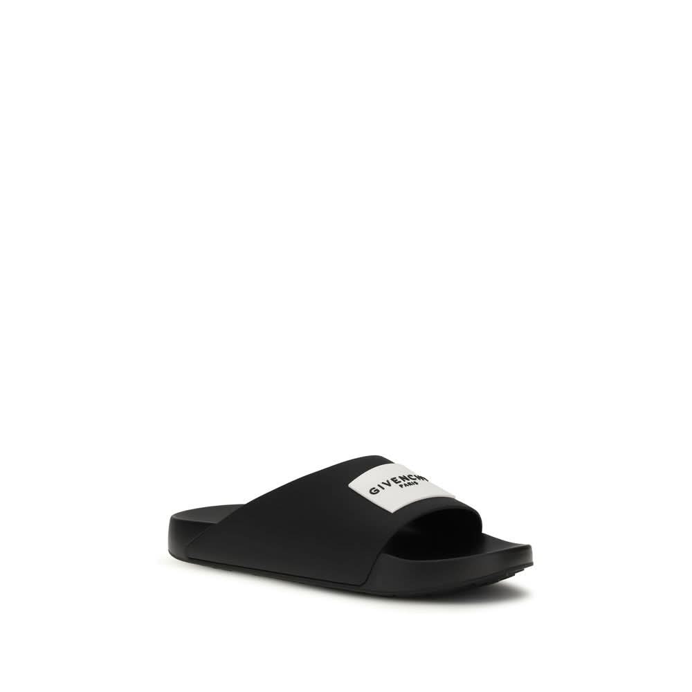 Black Rubber Slippers Givenchy