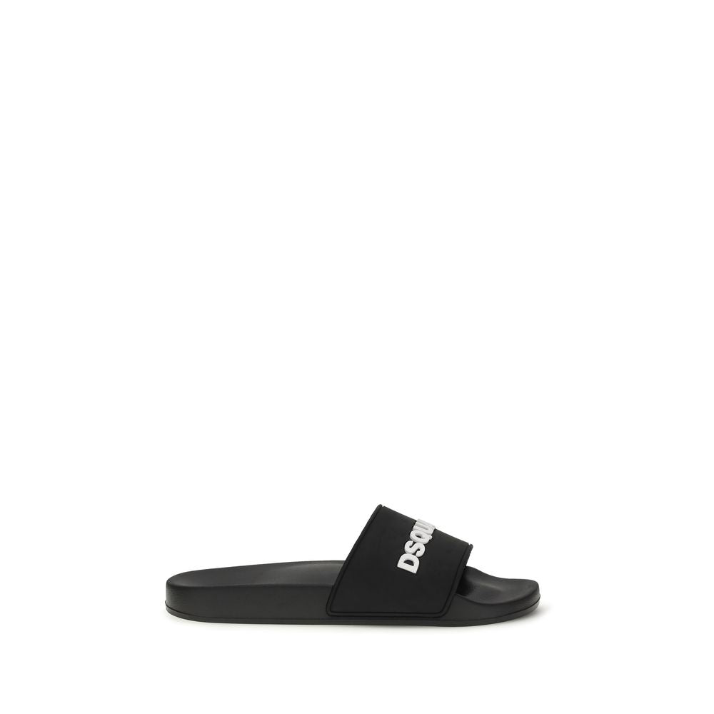 Black Rubber Sandals Dsquared²