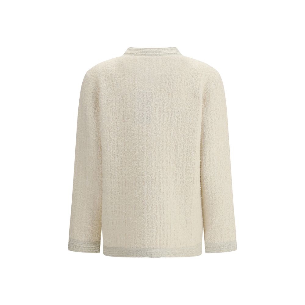 Beige Wool Cardigan