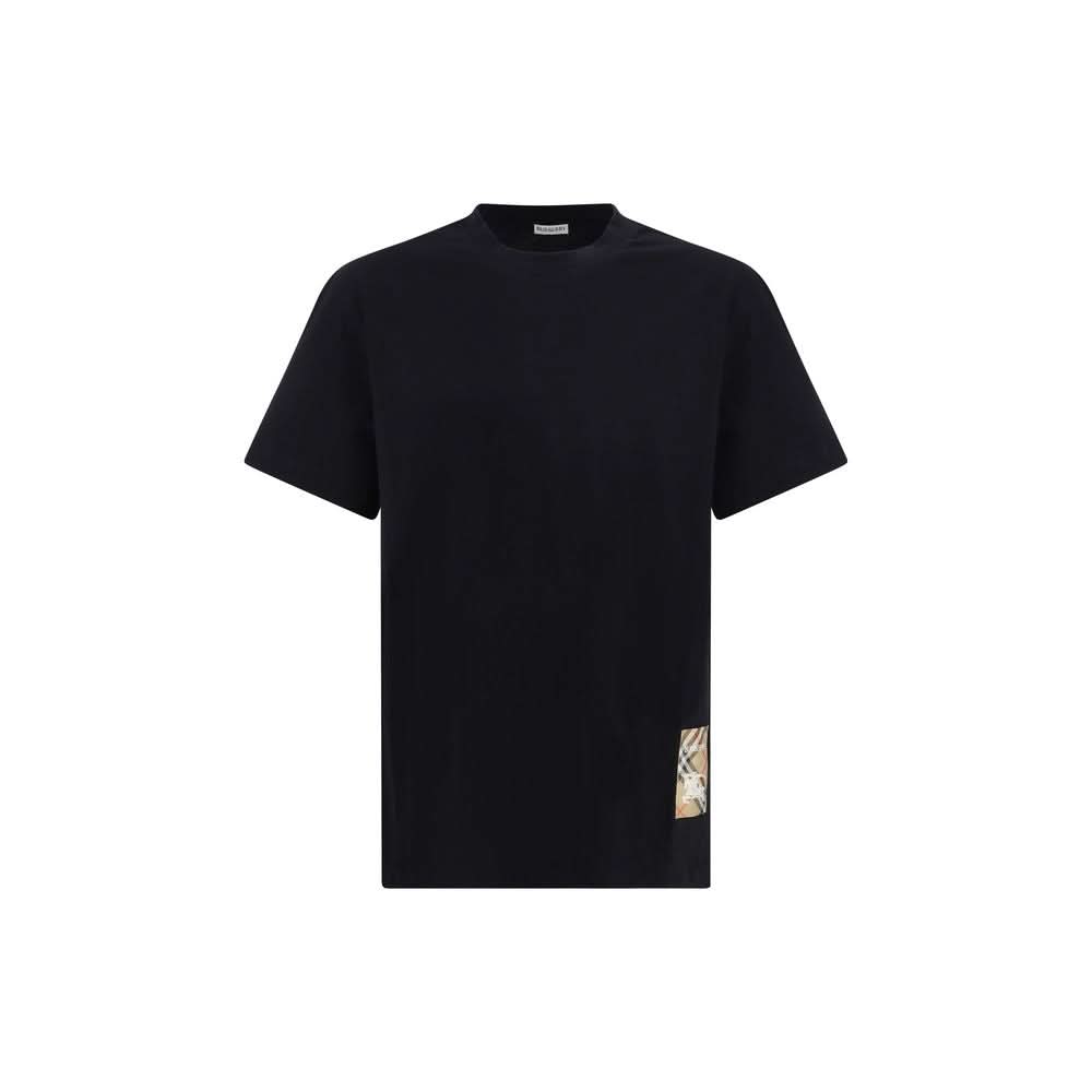 Black Cotton T-Shirt Burberry