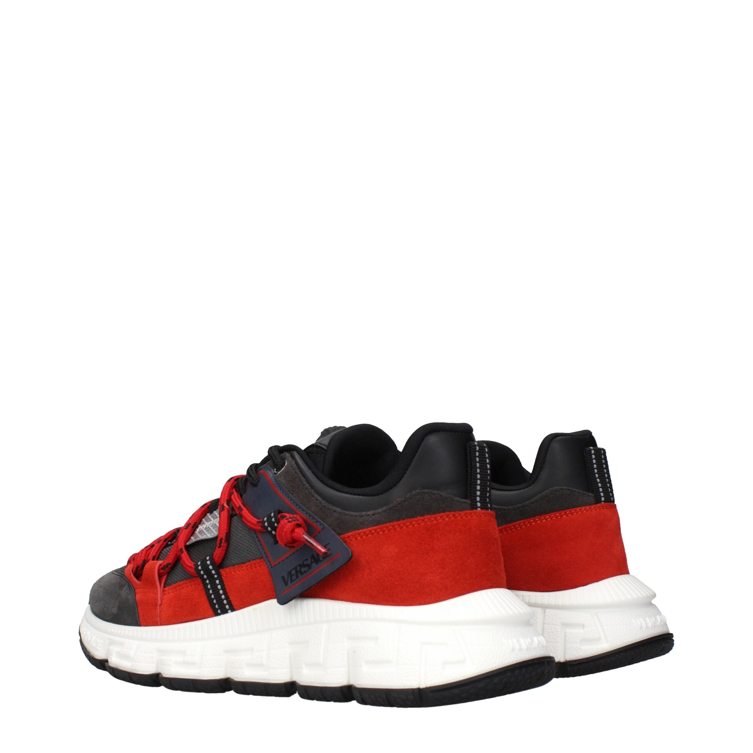 Gray Leather Chunky Sneakers-thumbmail-4