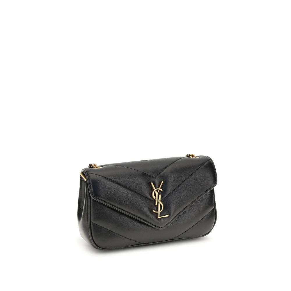 Black Lamb Ovis Aries Aries Shoulder Bag Saint Laurent