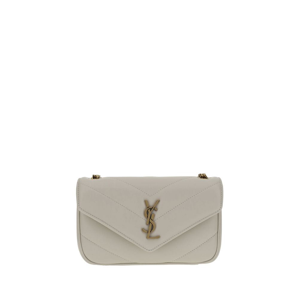 White Lamb Ovis Aries Aries Shoulder Bag Saint Laurent