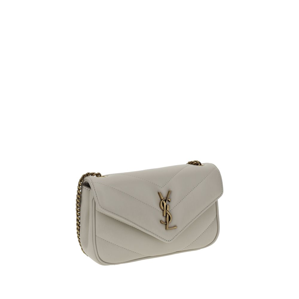 White Lamb Ovis Aries Aries Shoulder Bag Saint Laurent