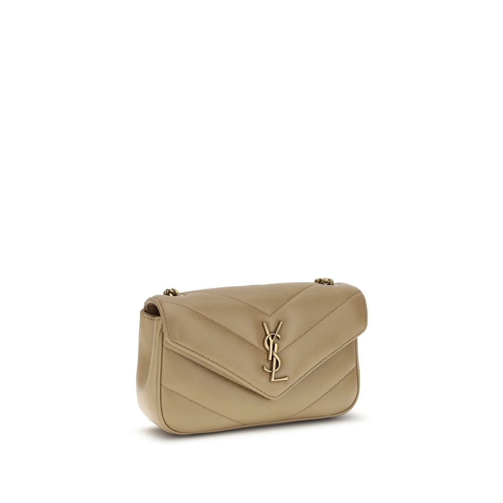 Beige Lamb Ovis Aries Aries Shoulder Bag Saint Laurent