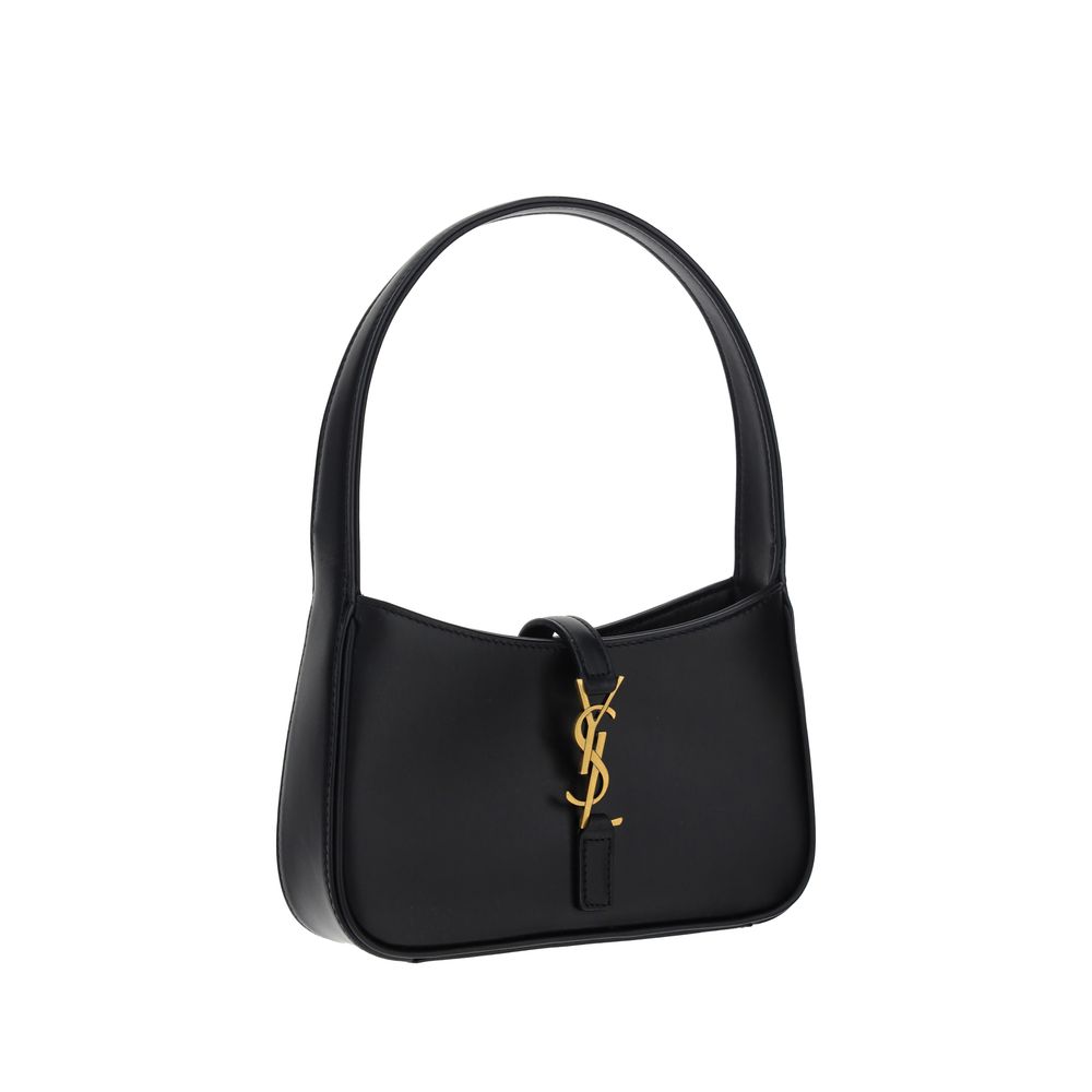 Black Calf Leather Bos Taurus Shoulder Bag Saint Laurent