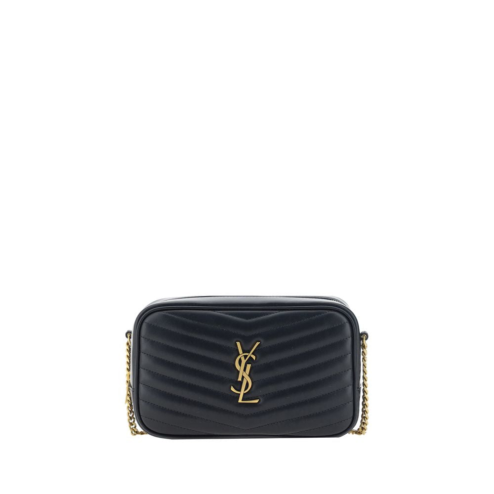 Black Calf Leather Bos Taurus Shoulder Bag Saint Laurent