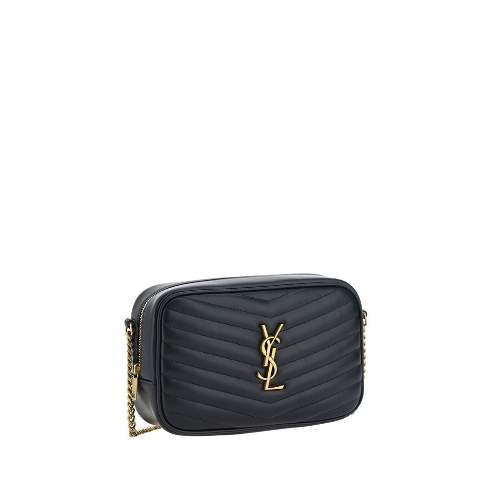 Black Calf Leather Bos Taurus Shoulder Bag Saint Laurent
