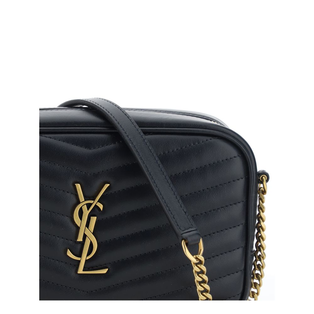 Black Calf Leather Bos Taurus Shoulder Bag Saint Laurent