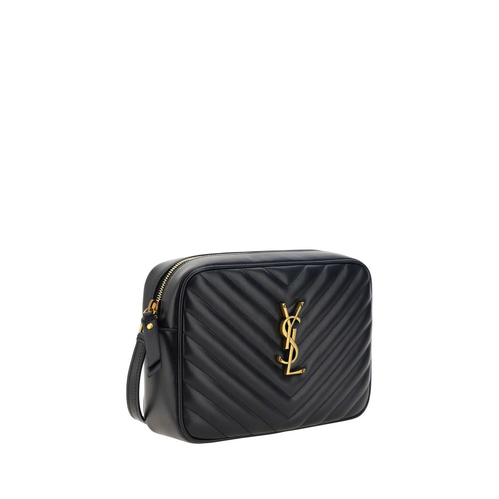 Black Calf Leather Bos Taurus Shoulder Bag Saint Laurent