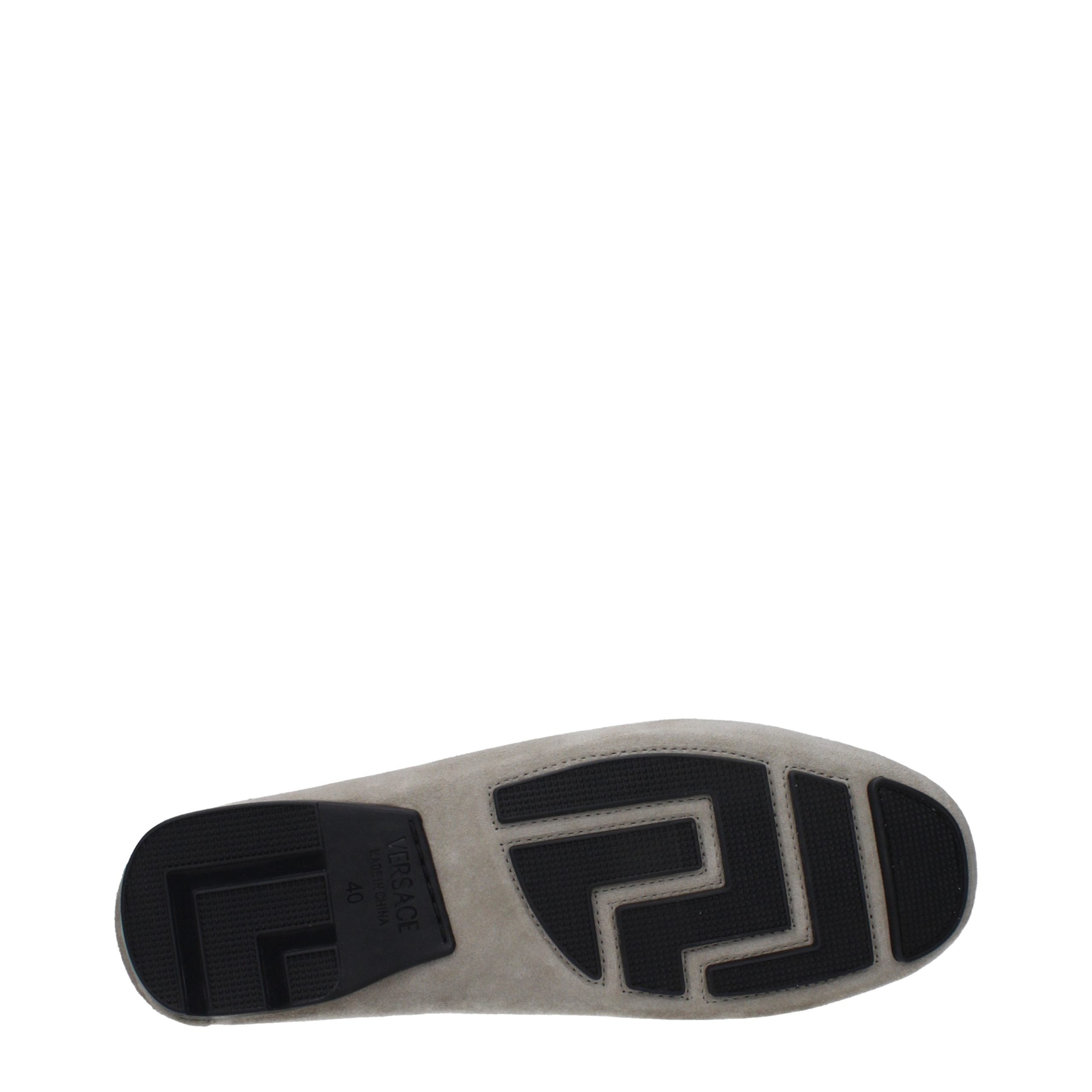 Gray Leather Slip-On Loafers-thumbmail-5