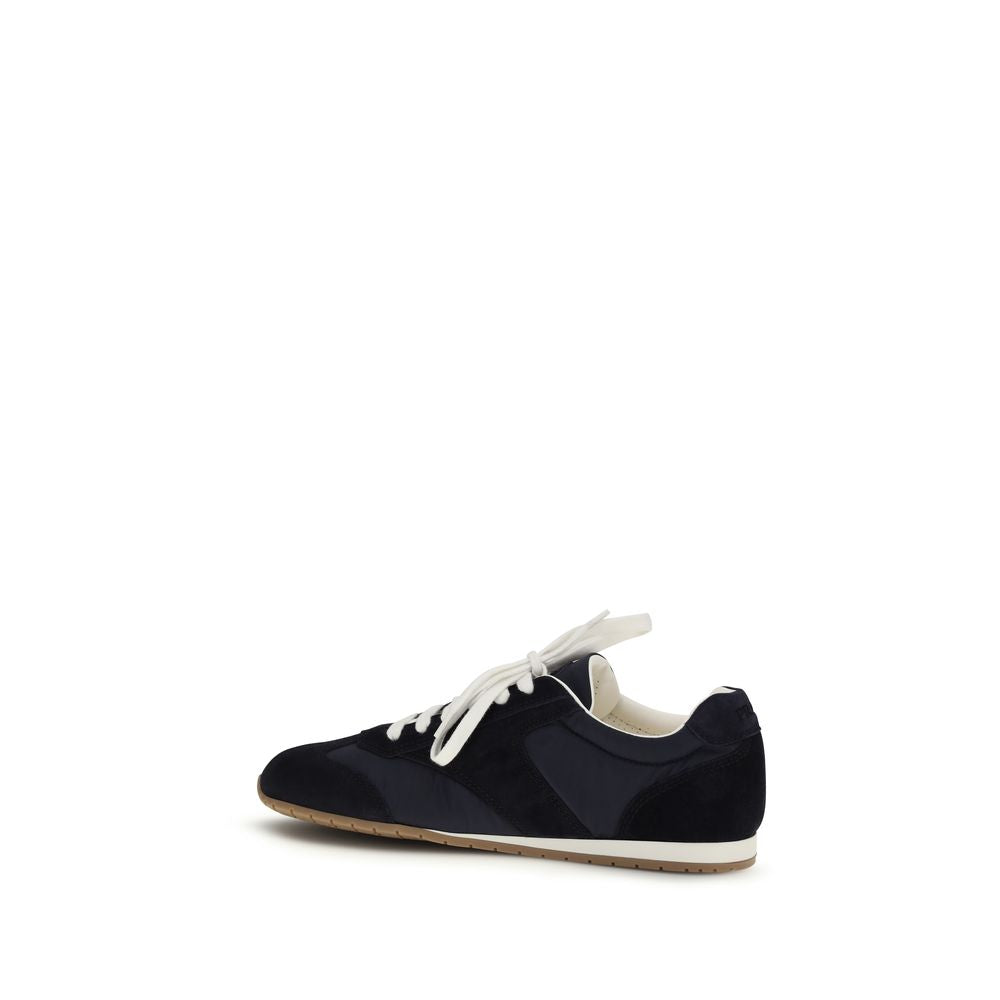 Blue Calf Leather Bos Taurus Athletic Sneakers-thumbmail-3