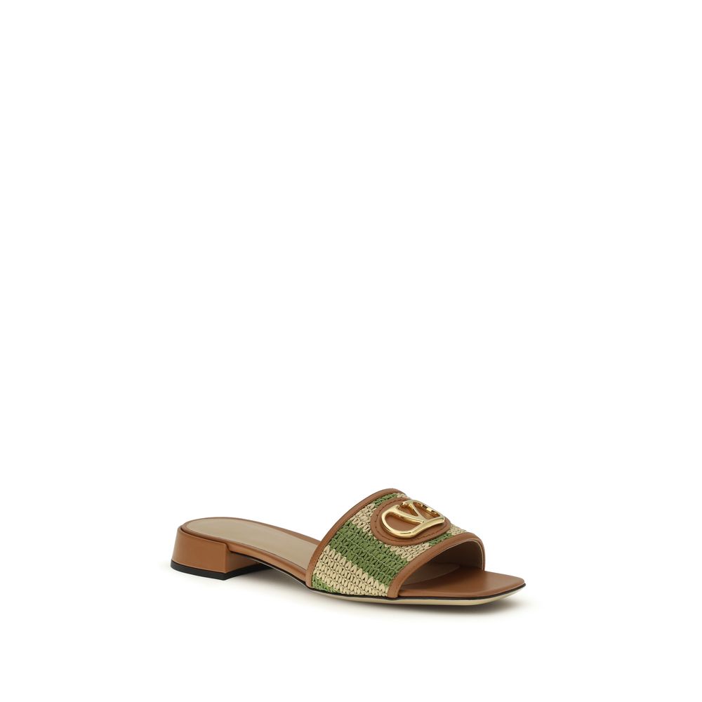 Multicolor Calf Leather Bos Taurus Sandals Valentino Garavani