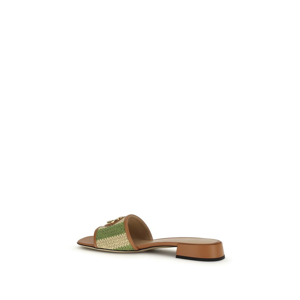 Multicolor Calf Leather Bos Taurus Sandals Valentino Garavani